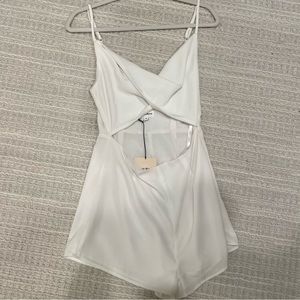 Superdown White Romper, Size M New with Tags
